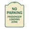 Signmission No Parking Passenger Loading Zone Heavy-Gauge Aluminum Architectural Sign, 24" x 18", TG-1824-23679 A-DES-TG-1824-23679 - alternate 1